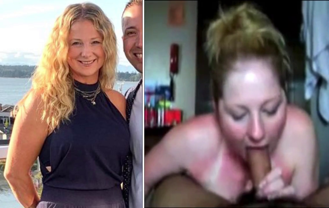 Sunburned girlfriend blowjob