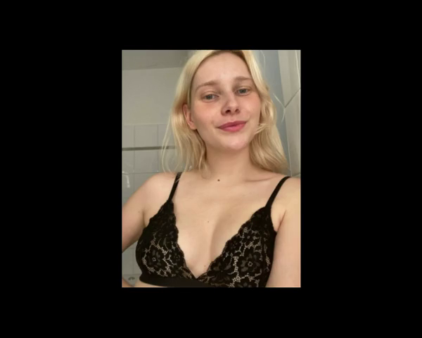 hot young blond strips and masturbates