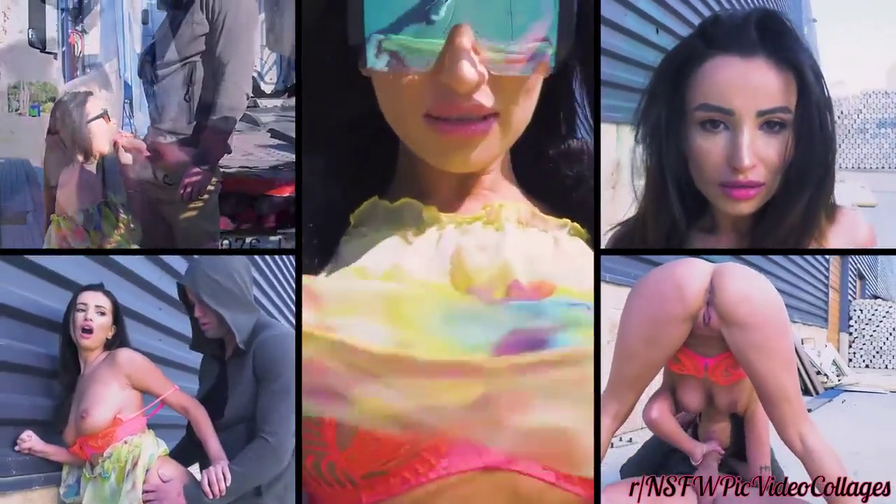 Split screen pornstar