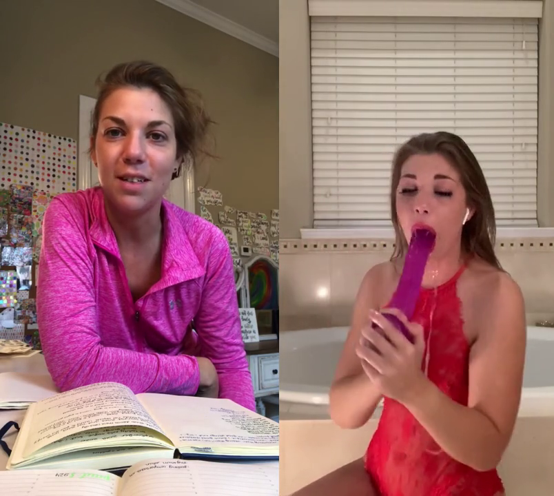I really enjoy throating my dildo