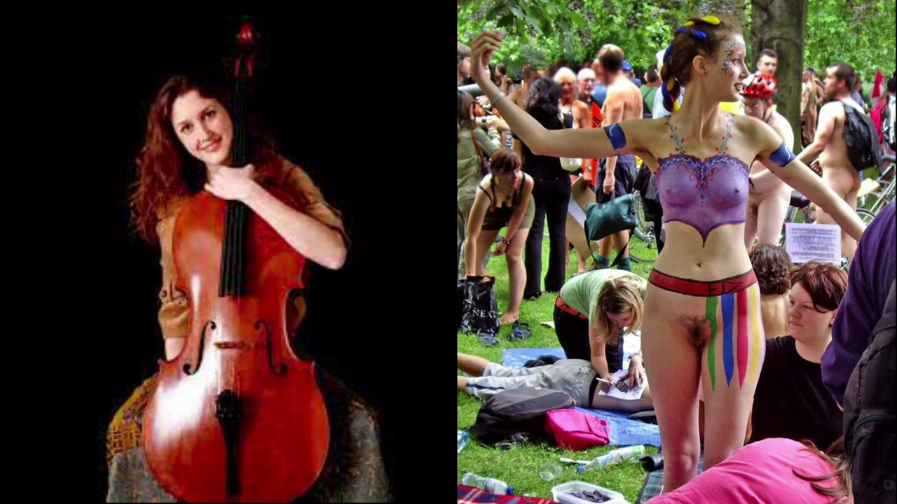 Adrianne nude exposed in public