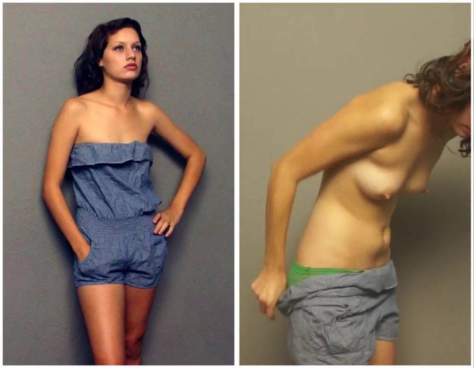 She strips