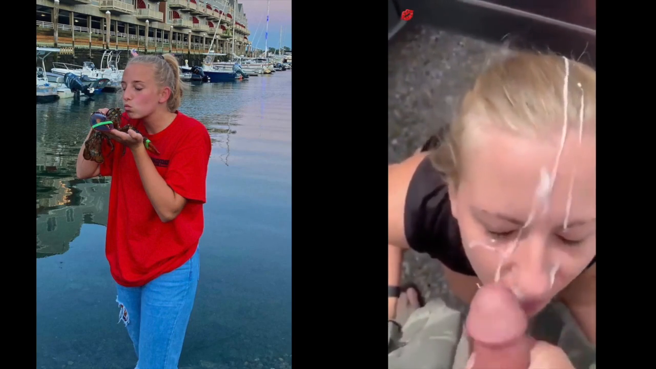 Cute High School Blonde Olivia Gets a Warm Load