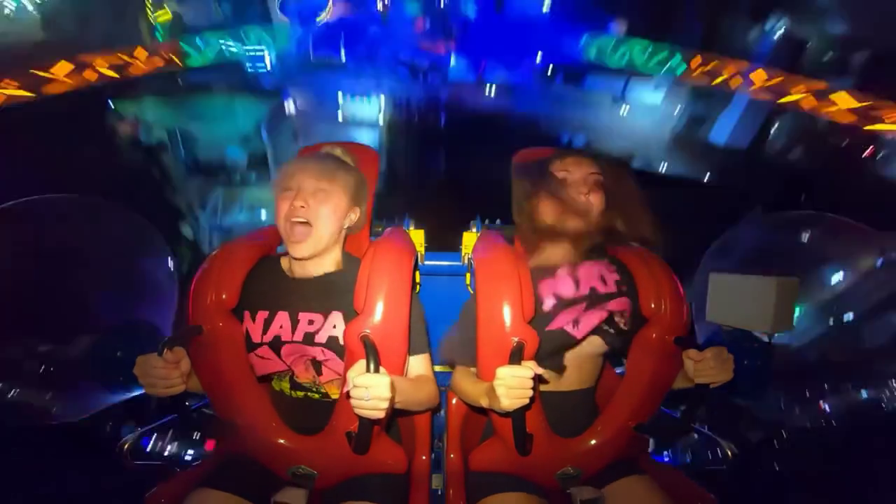 Tits falling out on roller coaster compilation